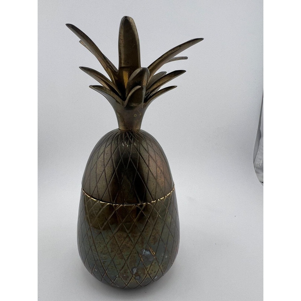 Brass Pineapple Vintage Home Decorative Tabletop Retro 7" Brass Pineapple Boho